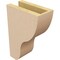 Ekena Millwork 4"W x 8"D x 12"H Classic Greensboro Rough Cedar Woodgrain TimberThane Corbel, Primed Tan CORUR04X08X12GRNRCPR - alternate 3